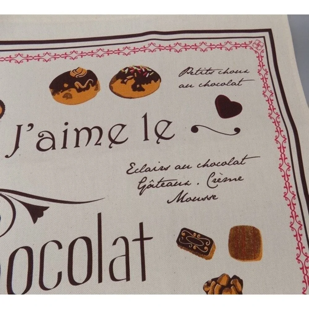 Torchons & Bouchons I LIke Chocolate Towel Paris J'aime le Chocolat France